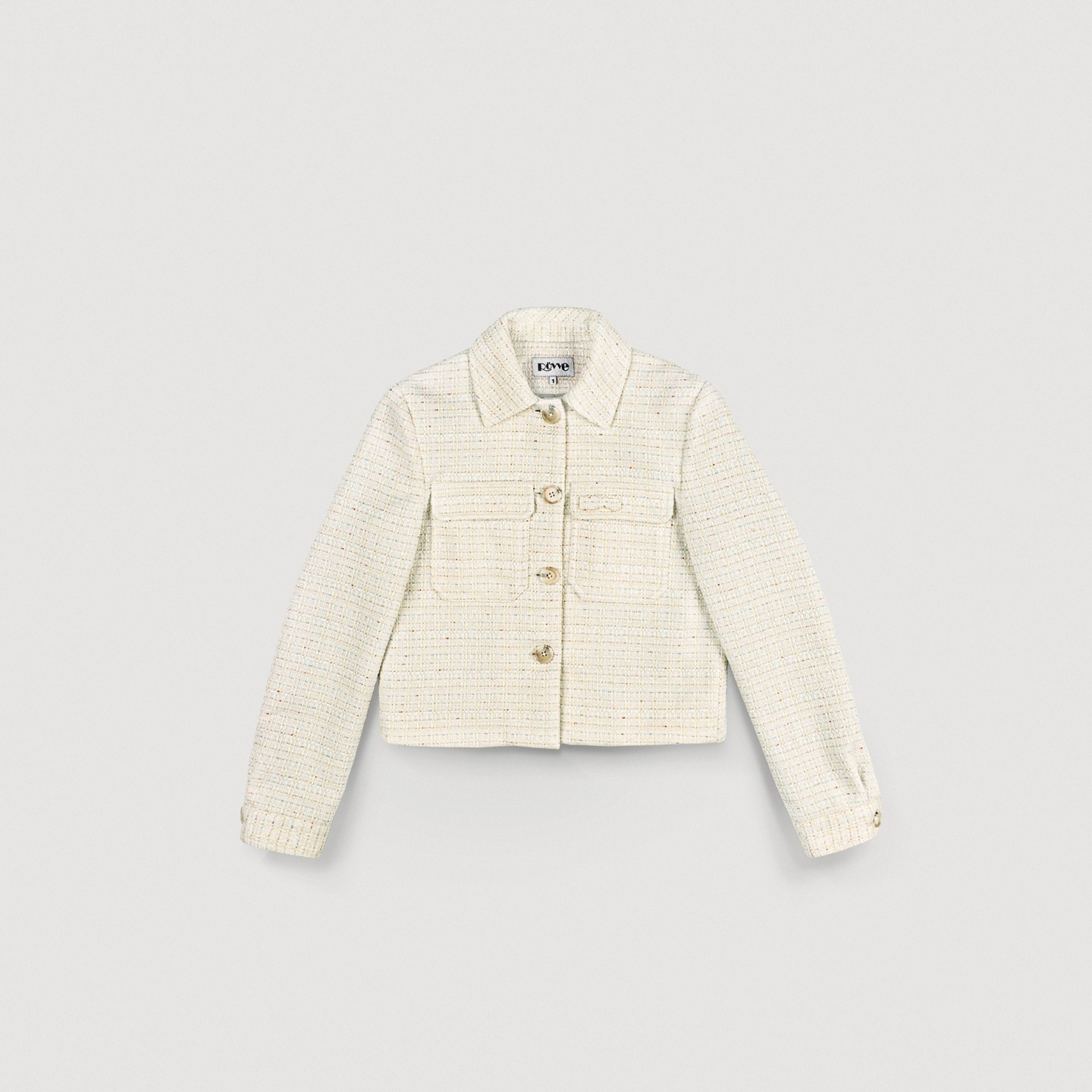 Tweed Jacket (White)
