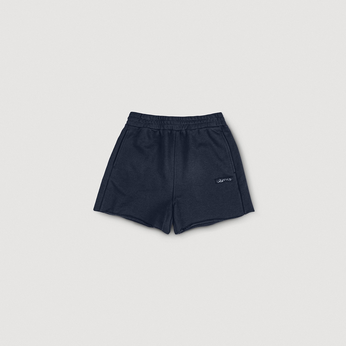 Cut Off Logo Shorts (Navy)