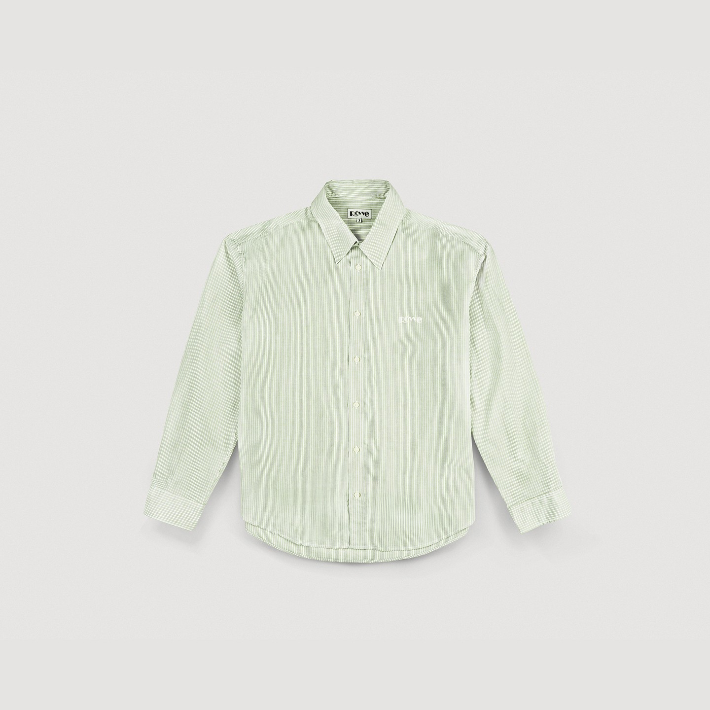 Cotton Pinstripe shirt (Light Green)