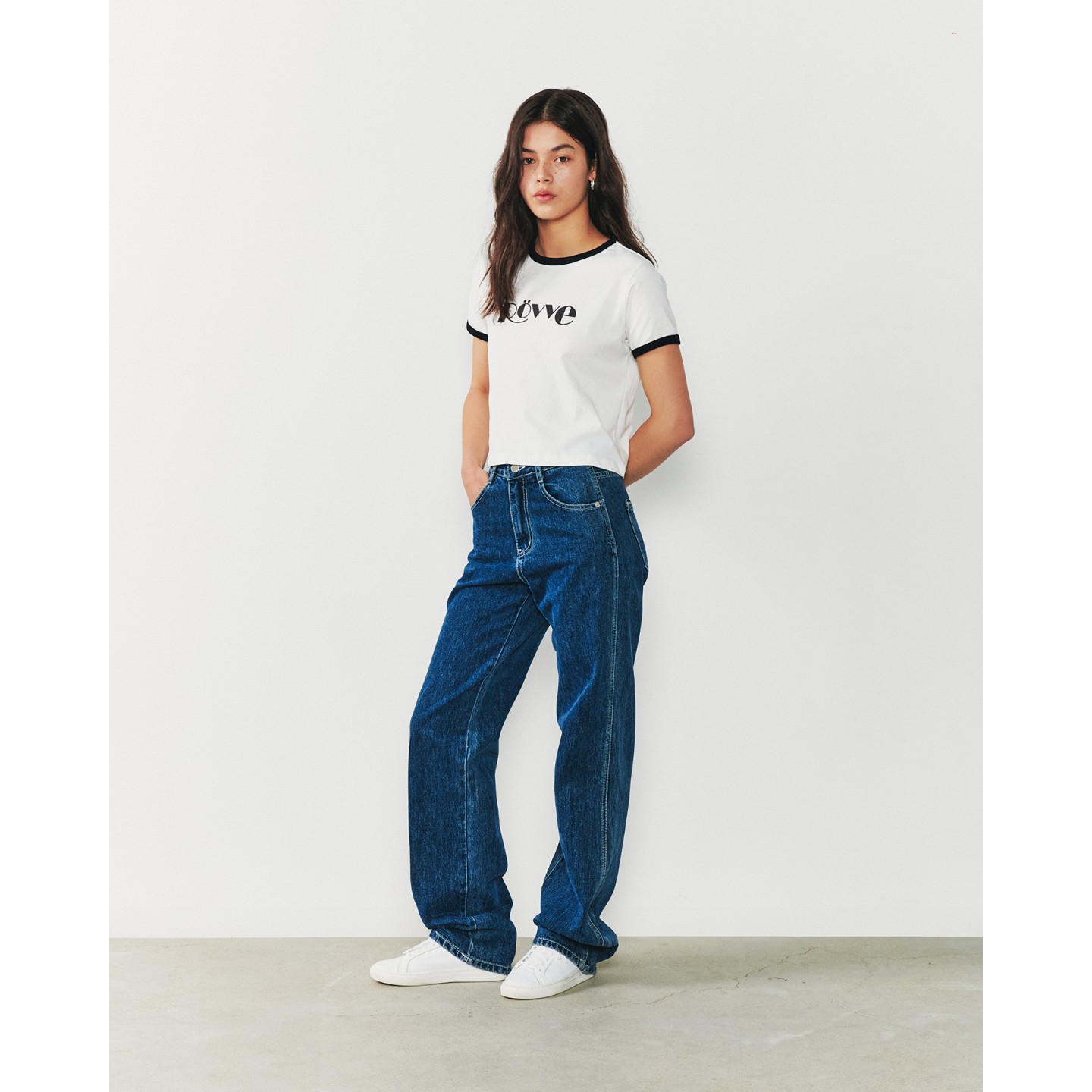 Washed Denim Pants (Blue)