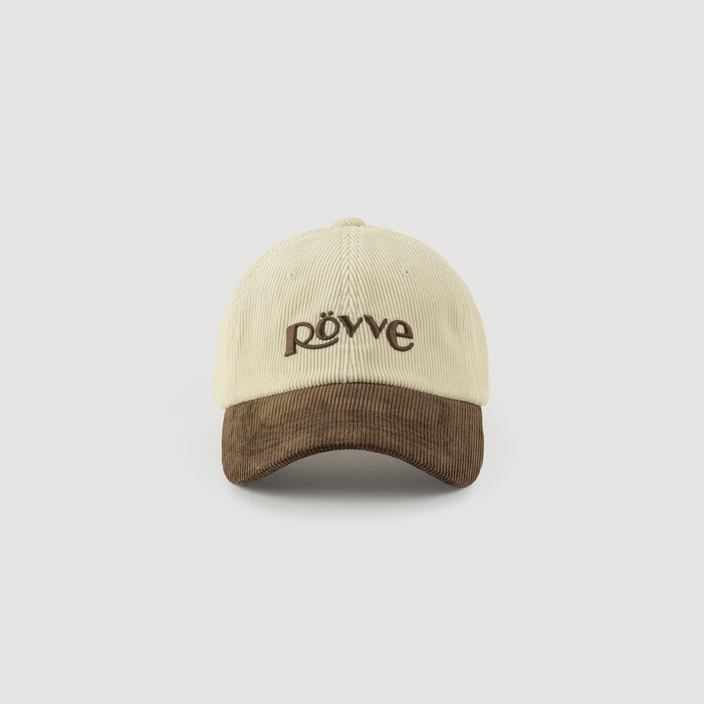 Corduroy Color Mix Logo Cap (Cream)